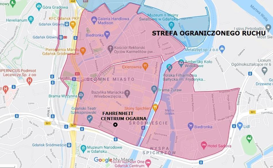 Fahrenheit Centrum Ogarna Gdańsk Zewnętrze zdjęcie